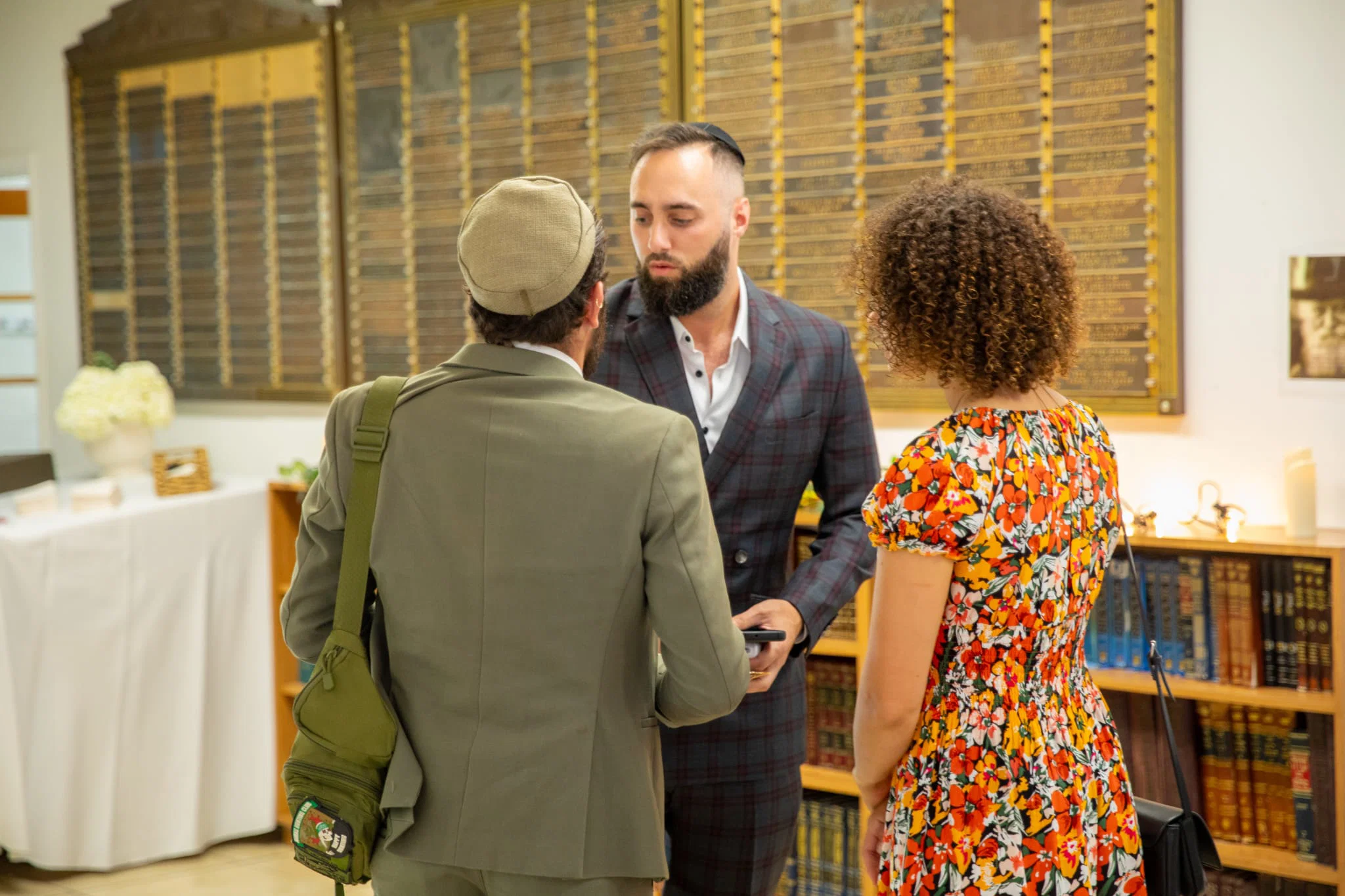 Josh, the Director, speaking with veterans and donors at a function held by JVN.