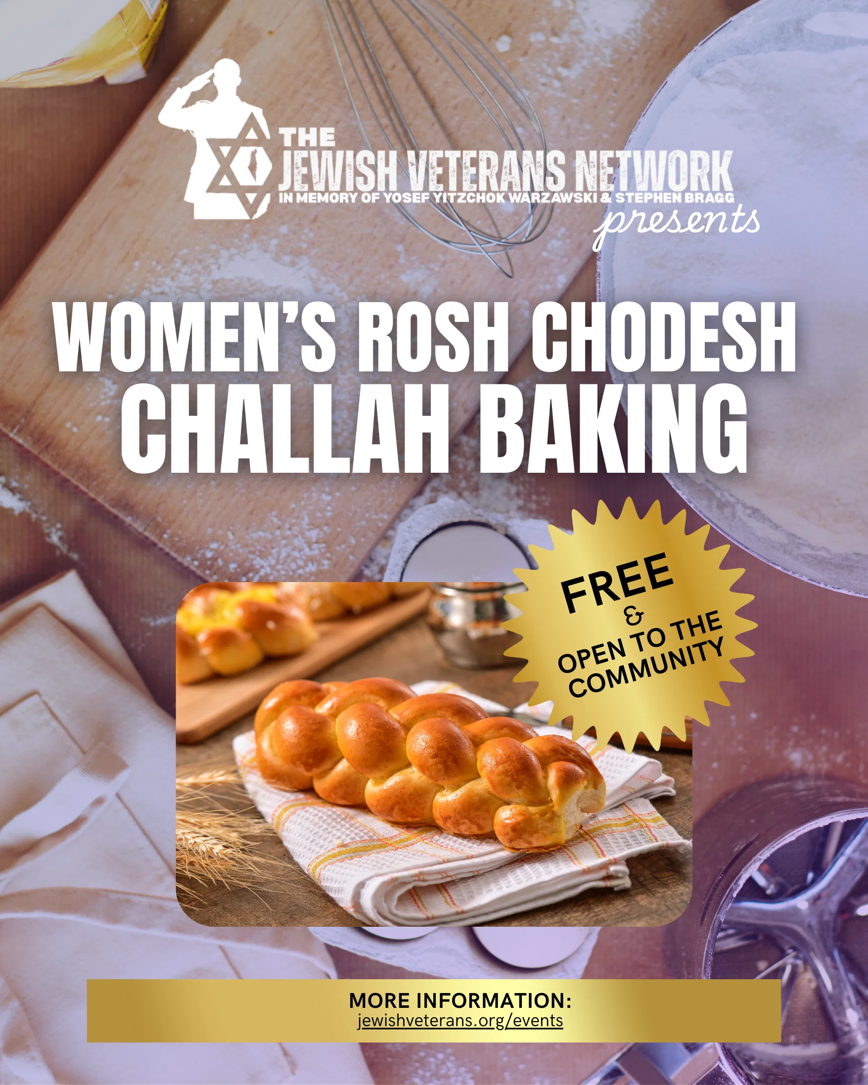 Women's Rosh Chodesh Challah Baking